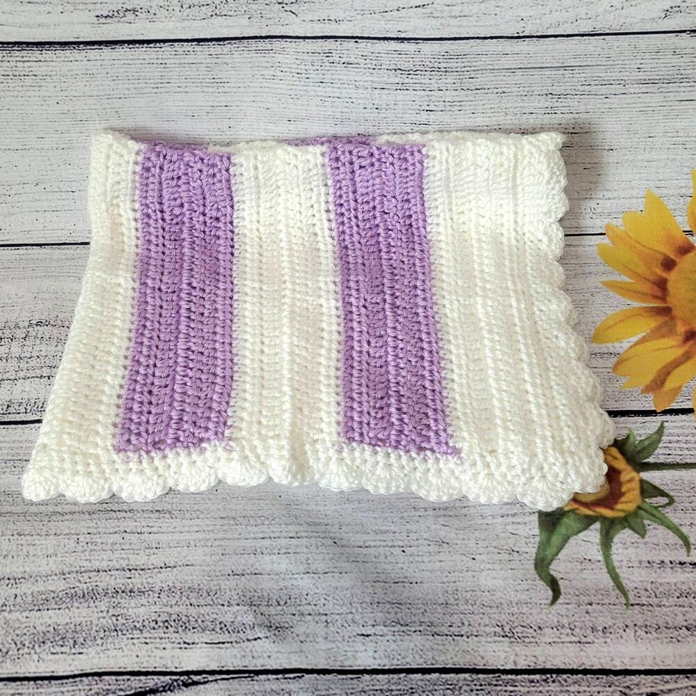 Adorable Handmade Knitted‎ Baby blanket